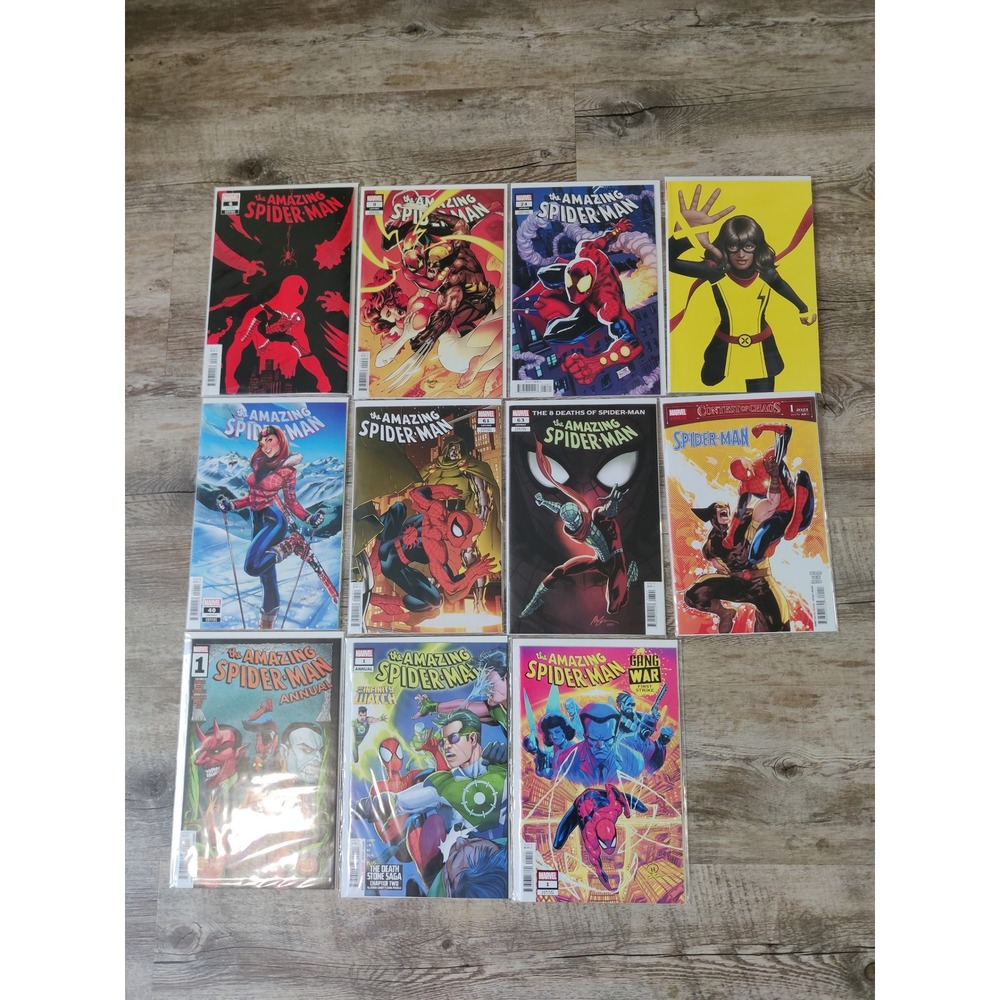 Marvel Amazing Spider-Man Comic Book Lot 11 Issues Variant Covers Dr Doom MJ